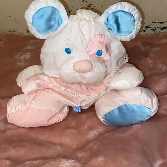 3 Rare PUFFALUMP Fisher Price Baby Bear Baby Mouse & Baby Doggie all w/ rattles - Picture 13 of 16